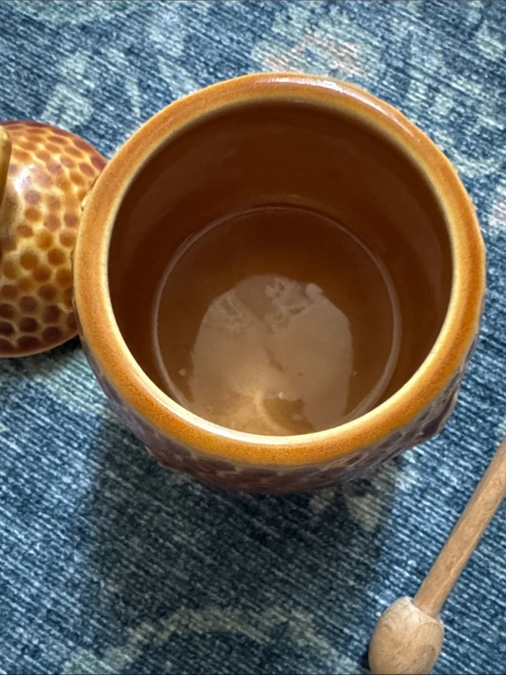 William Sonoma Porcelain Honey Pot